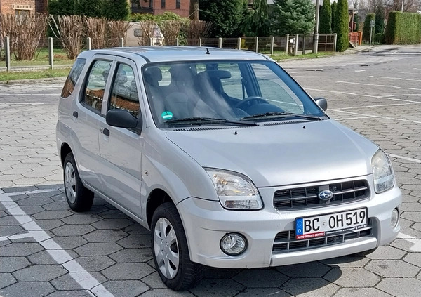 Subaru Justy cena 14400 przebieg: 154000, rok produkcji 2004 z Opalenica małe 352